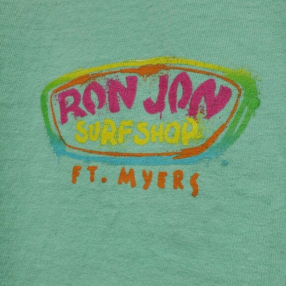 Ron Jon Surf Shop Mint Green Tank Top Ft Myers Mens M Medium - Picture 7 of 7